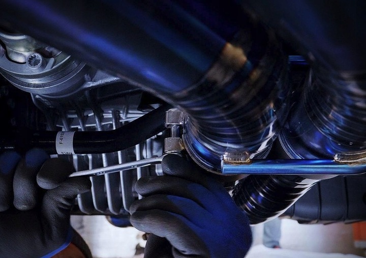 фото №13, Выхлоп глушитель титановый активные крышки porsche panamera 971 3.0t 2016-2020