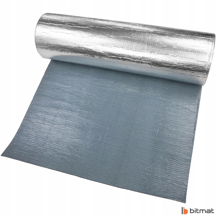 фото №11, Aluminowa пленка коврик шумопоглощающая з klejem 3mm экран zagrzejnikowy пена