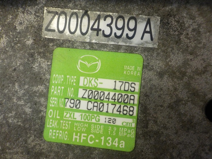 фото №5, Mazda 6 gh 1.8 b 16v 09r 120km компресор кондиціонера z0004399a 790ca017468