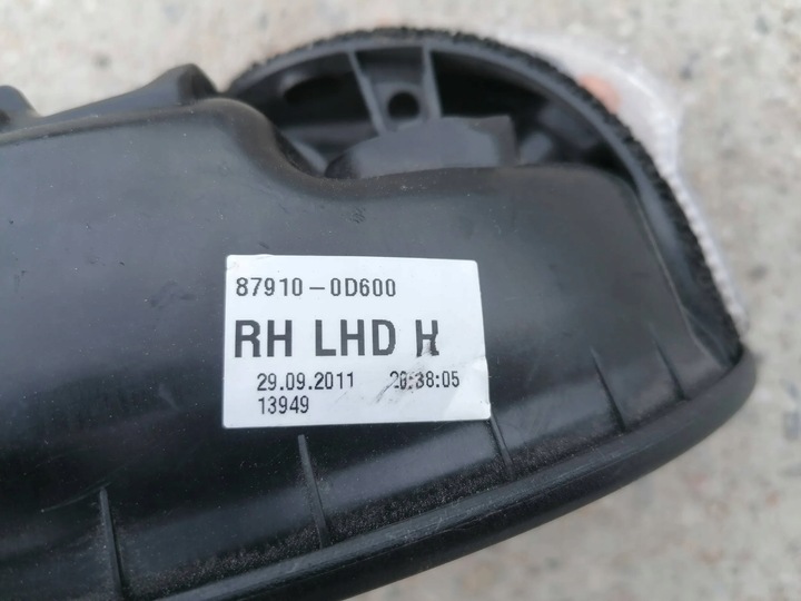 фото №6, Дзеркало праві toyota yaris iii 11-14 7 pin