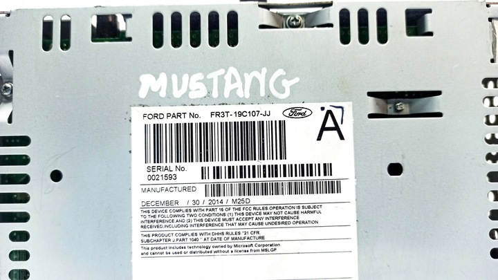 фото №8, Ford mustang vi 2019 радіоприймачі