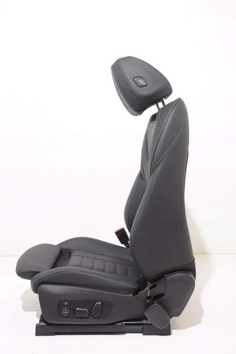 фото №9, Bmw ix3 g08 lci оббивка сидіння диван шкіра vernasca чорна nić синя