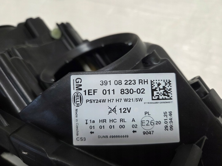 фото №10, Лампа правая перед opel corsa e европа новая оригинал 39108223