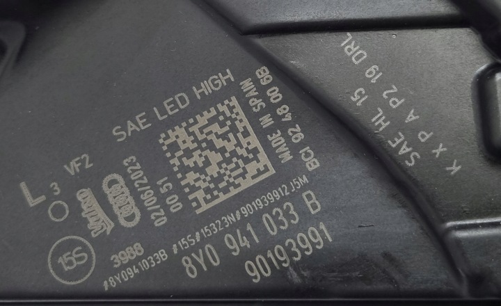 фото №14, Лампа левая полный led usa audi a3 8y 8y0941033b