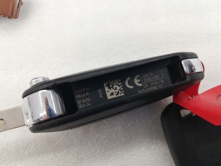 фото №9, Peugeot 308 t9 замок запалювання 2x ключ