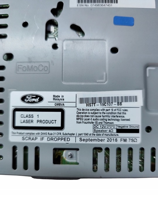 фото №6, Радіо зчитувач cd ford fusion рестайлінг