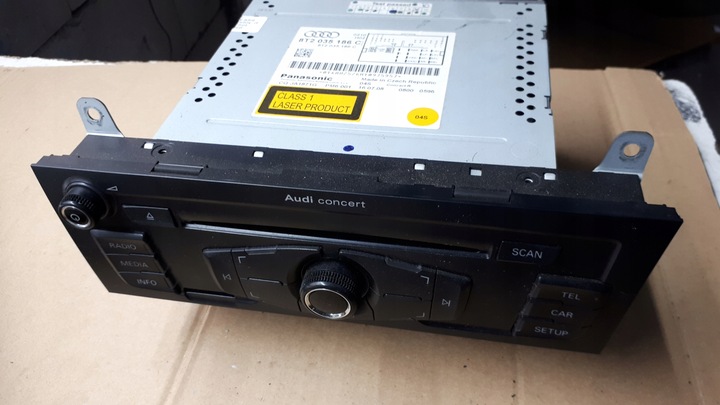 фото №1, A4 a5 8t радиопроигрыватель audi concert 8t2035186c
