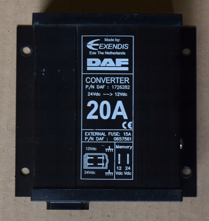 фото №2, Преобразователь напряжения 24v/12v daf xf 105 1726282
