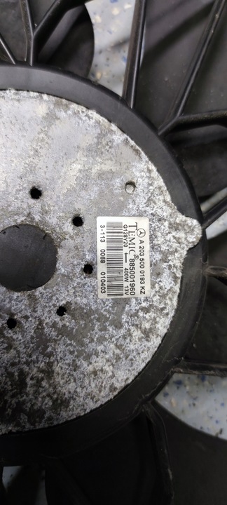 фото №5, Mercedes w203 вентилятор радиатор