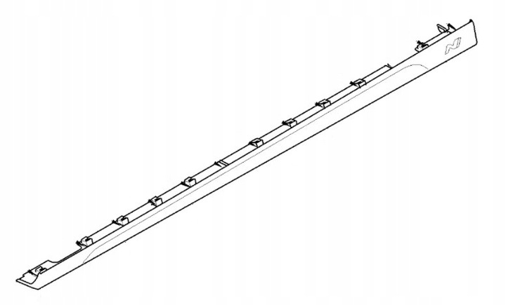 фото №1, Hyundai i30 n планка пороговая левая