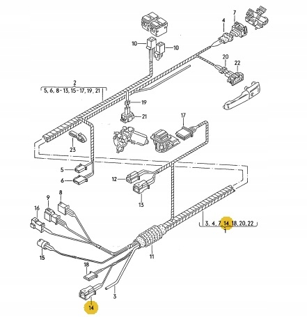 фото №7, Новая оригинал штекер 3 контакты audi vw seat skoda 88-10 оригинальный номер 191972713