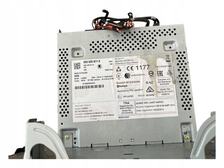 фото №8, Skoda octavia mk3 5e 2016 панель / радиопроигрыватель cd/dvd/gps