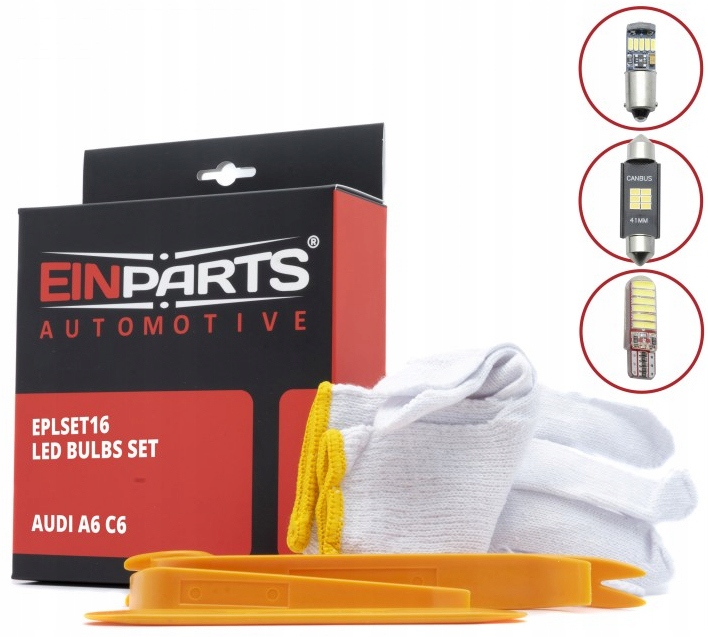 фото №11, Eplset16 набор лампочек led do audi a6 c6