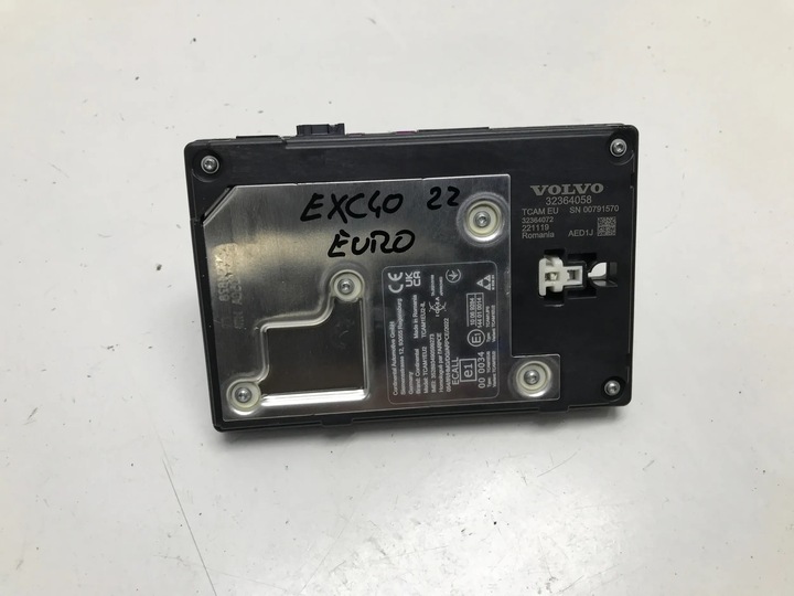 фото №3, Volvo xc40 recharge антенна крышная модуль gps tcam 32364058