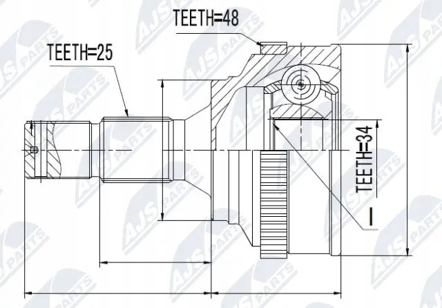 фото №2, Шарнір піввісь npz-pe-018 nty