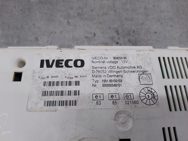фото №8, Спідометр  iveco daily iii 504055190 2.3 td