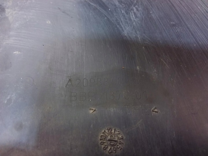 фото №4, Mercedes clk w209 підкрилок пластиковий перед ліві