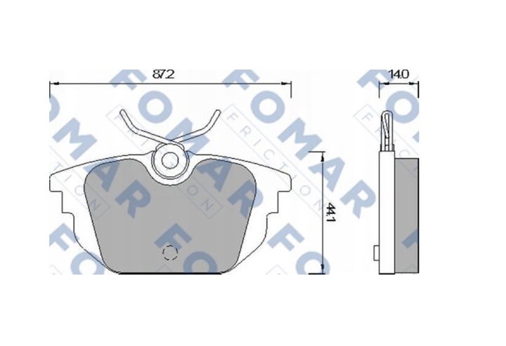 фото №1, Fo 677581 набір гальмівні колодки гальмівних gdb 1333