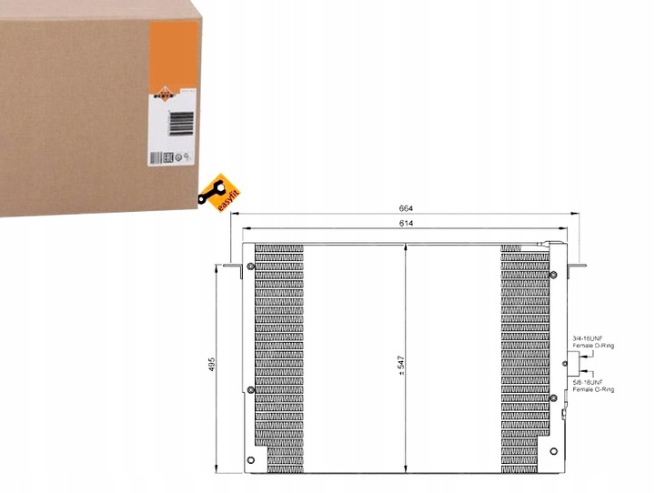 фото №1, Конденсатор кондиционера landrover range rover 4x4 9