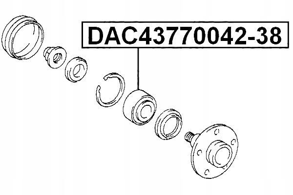 фото №2, Febest підшипник ступиці toyota estima tcr1.2 1990.05-1999.12 jp