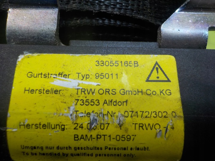 фото №5, Fiat bravo ii 08r pas безопасности левые перед 34019923b 33055165b