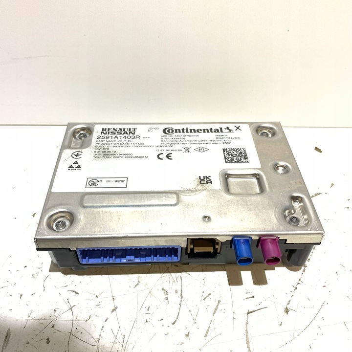 фото №1, Renault trafic iii iv рестайлінг модуль навігації радіо gps антена 2591a1403r