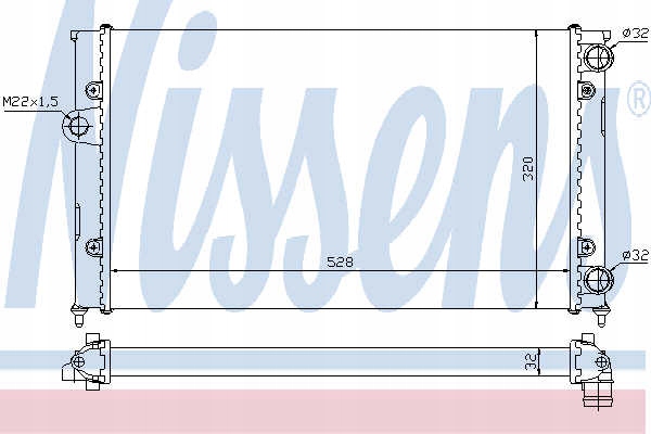 фото №13, Радиаторов двигателя nissens 651941 1h0121253r