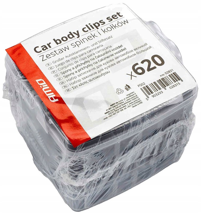 фото №8, Застібки кліпси кліпси rozporowe автомобільні do оббивка 620 szt міцний набір