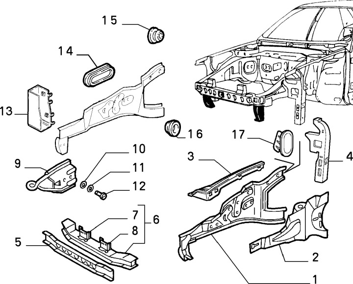 фото №5, Балка перед підсилювач alfa 145 fiat brava tempra dedra lybra 7772711