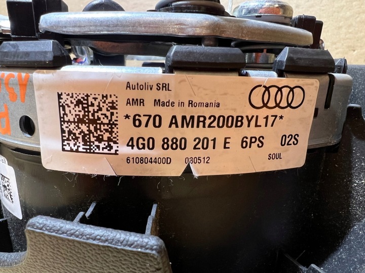 фото №10, Audi a6 c7 a7 4g подушка безопасности подушка водителя soul чёрная 4g0880201e