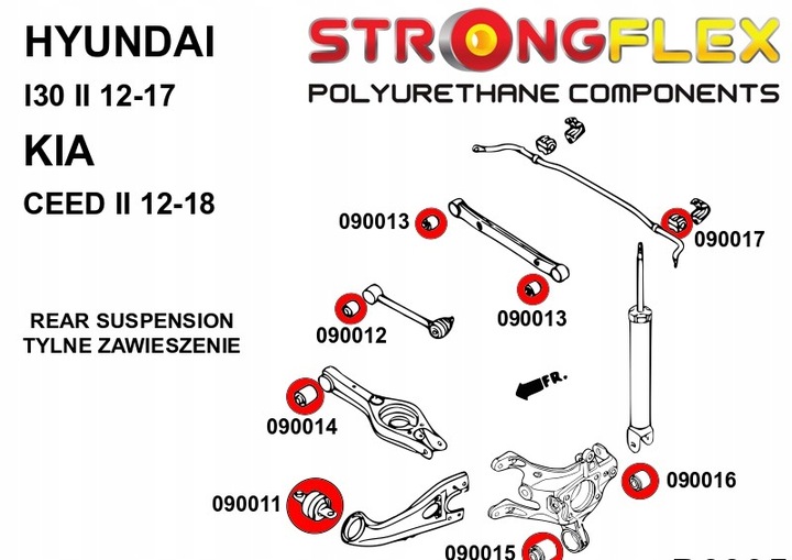 фото №2, 090016a - втулка амортизатора заднього sport strongflex