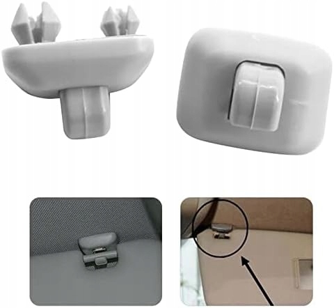 фото №5, Клипса держатель hak кронштейн внутренний do защитные накладки солнцезащитный audi