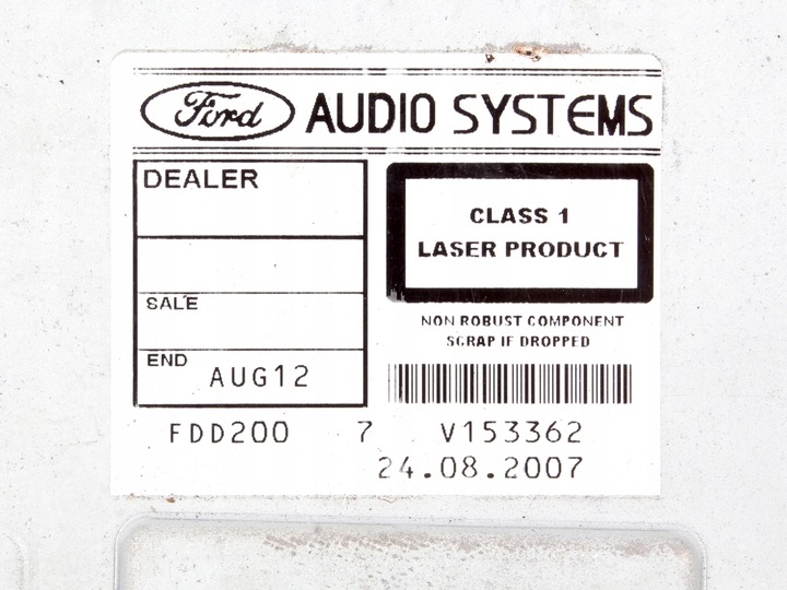 фото №7, Радио cd ford mk1 mk2 mk4 + код 7m5t-18c815-ba