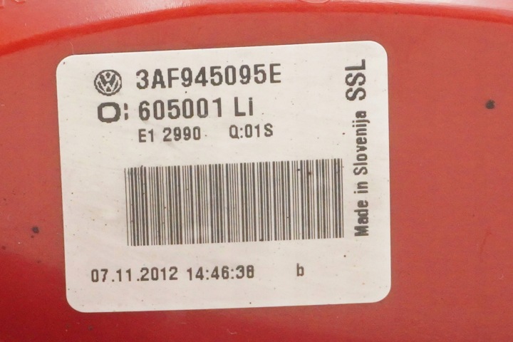 фото №8, Фара задняя левая vw passat b7 3af945095e