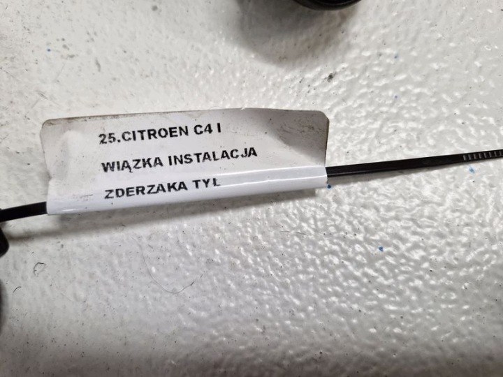 фото №7, Citroen c4 i 1 жгут установка бампера зад датчики pdc парковка