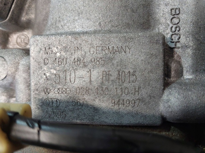 фото №10, Насос топливная рейка seat alhambra mk1 1.9 tdi 028130110h 0460404985