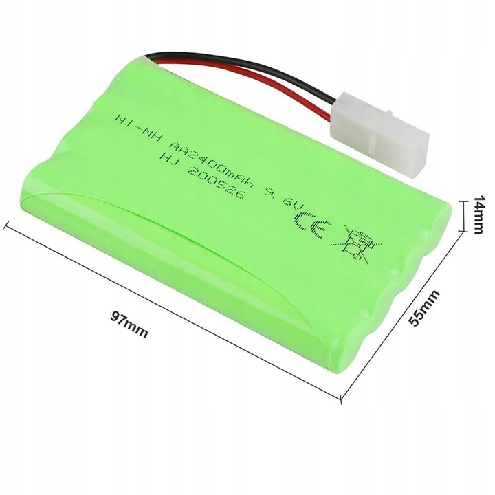 Акумуляторна батарея R / C 9.6 V 2400mah Ni-MH AA з зарядним пристроєм