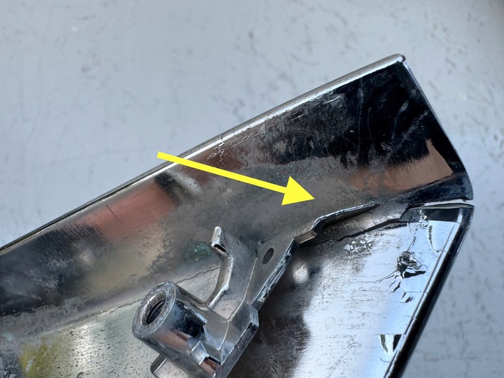 фото №12, Mitsubishi outlander iii 3 15-22r планка бампера хром права 6407a144