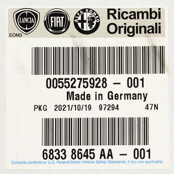 фото №6, Fiat оригинальный номер 55275928 лямбда-зонд