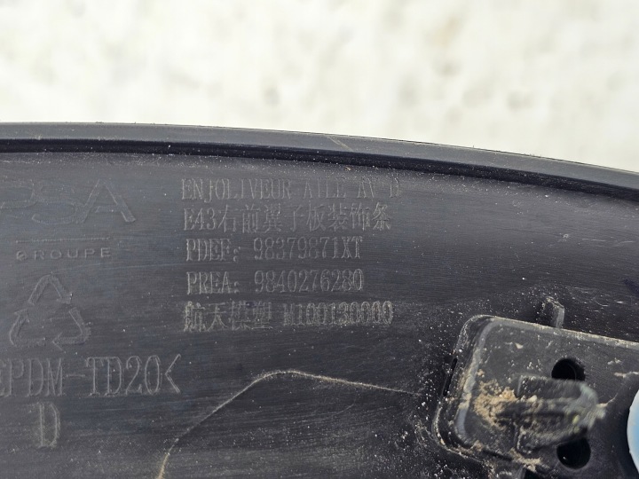 фото №12, Молдинг права передня na крило citroen c5 x c5x 23- 9840276280
