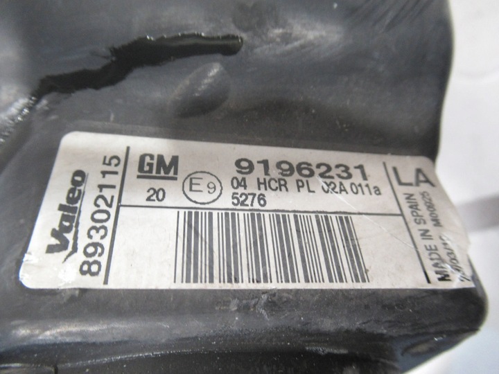 фото №7, Лампа перед левая 9196231 opel corsa c 00-03