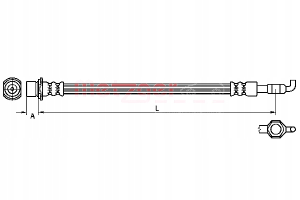 фото №1, Шланг тормозной metzger