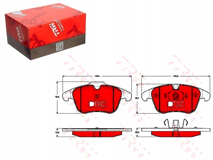 фото №10, Gdb1683 trw гальмівні колодки гальмівні / oem 1379971