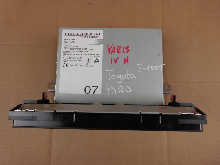 фото №6, Toyota yaris iv 2020+ магнитола дисплей 86140k0071