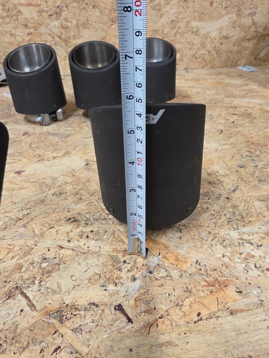 фото №4, 2x наконечник вихлоп audi abt карбон rs4 rs6 sq5 rs7 itp abt sport