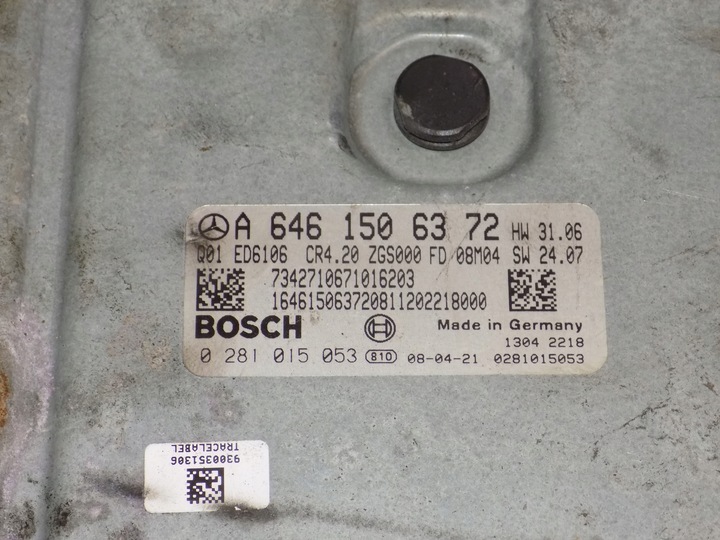 фото №8, Комп'ютер блок керування mercedes a6461506372 0281015053