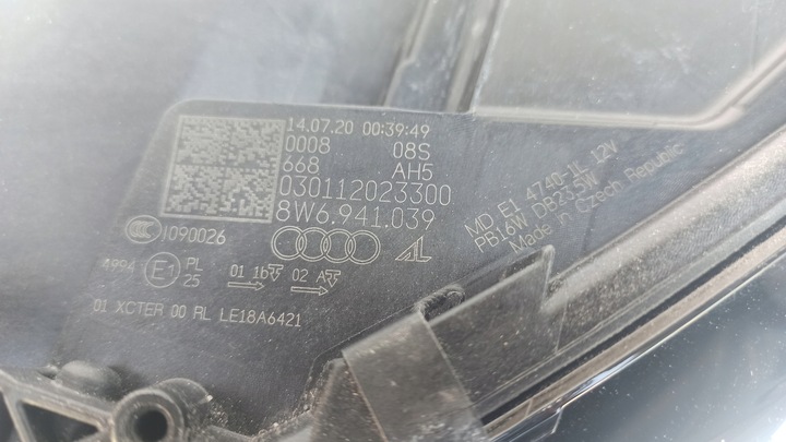 фото №10, Audi a5 s5 8w6 рестайлінг лампа перед передня ліва matrix повний led 8w6941039