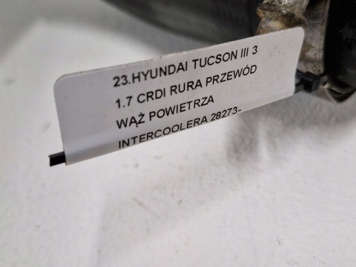 фото №6, Hyundai tucson iii 3 1.7 crdi труба трубка  шланг воздуха интеркулер
