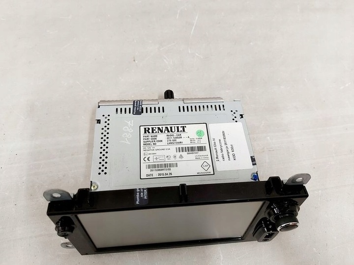 фото №6, Renault clio 4 iv радио заводские навигация код 281153868r