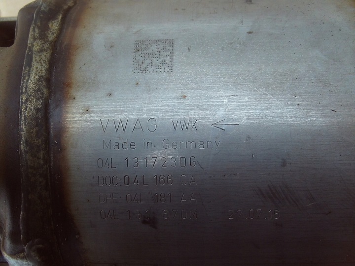 фото №5, Катализатор dpf vw audi skoda 04l1311723dg 40q1311670m
